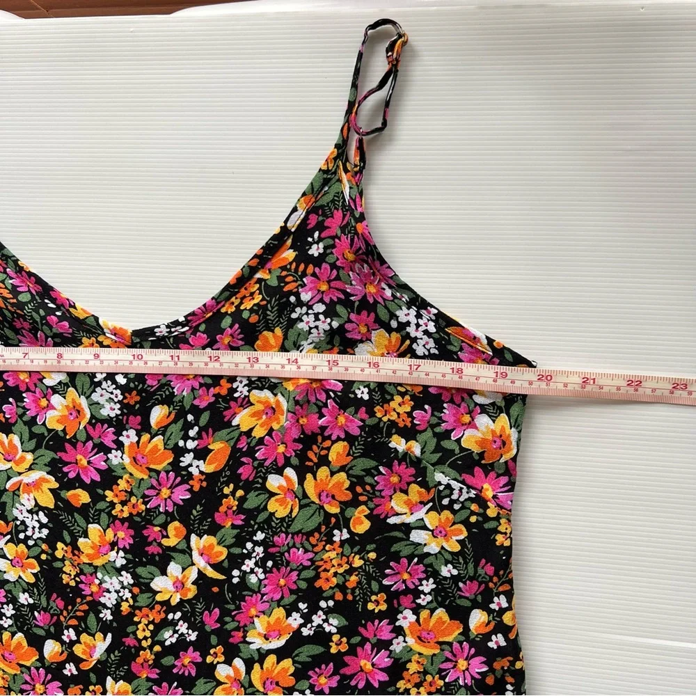 Cynthia Rowley Floral Top Cami Singlet Tank Multicoloured Flower Summer Size S - Picture 7 of 8
